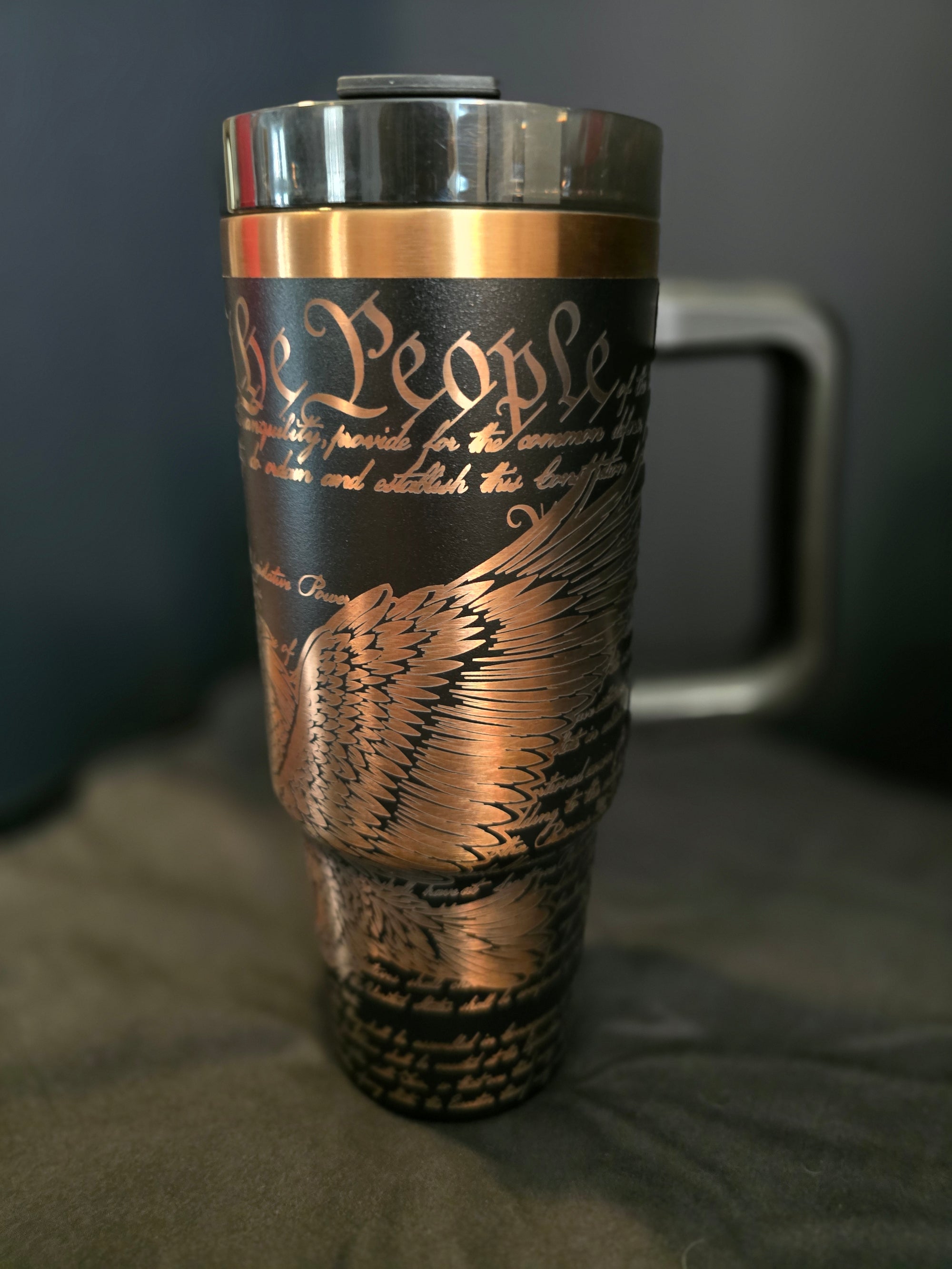 Custom "We the People" Engraved 30oz Stainless Steel Tumbler