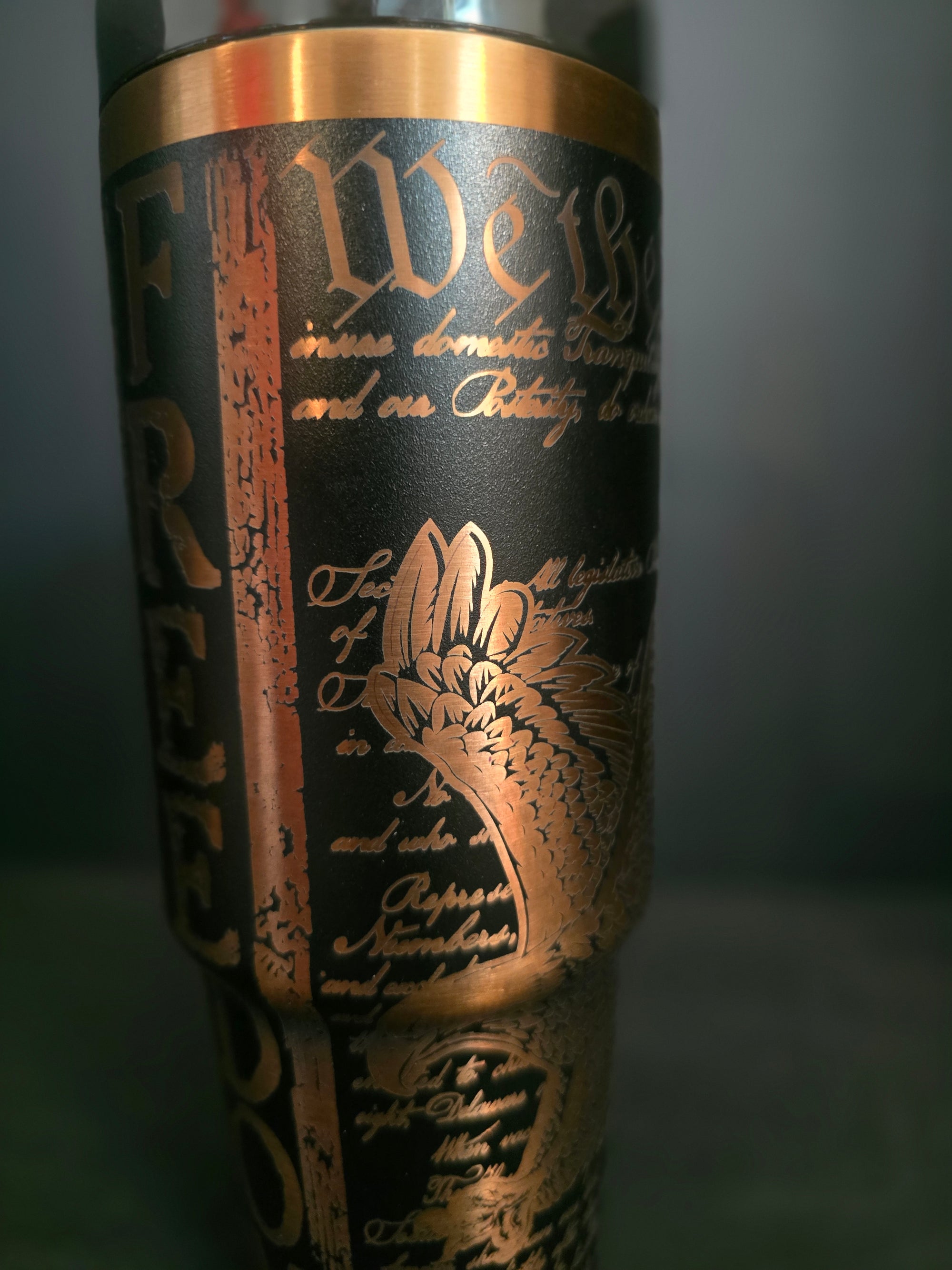 Custom "We the People" Engraved 30oz Stainless Steel Tumbler