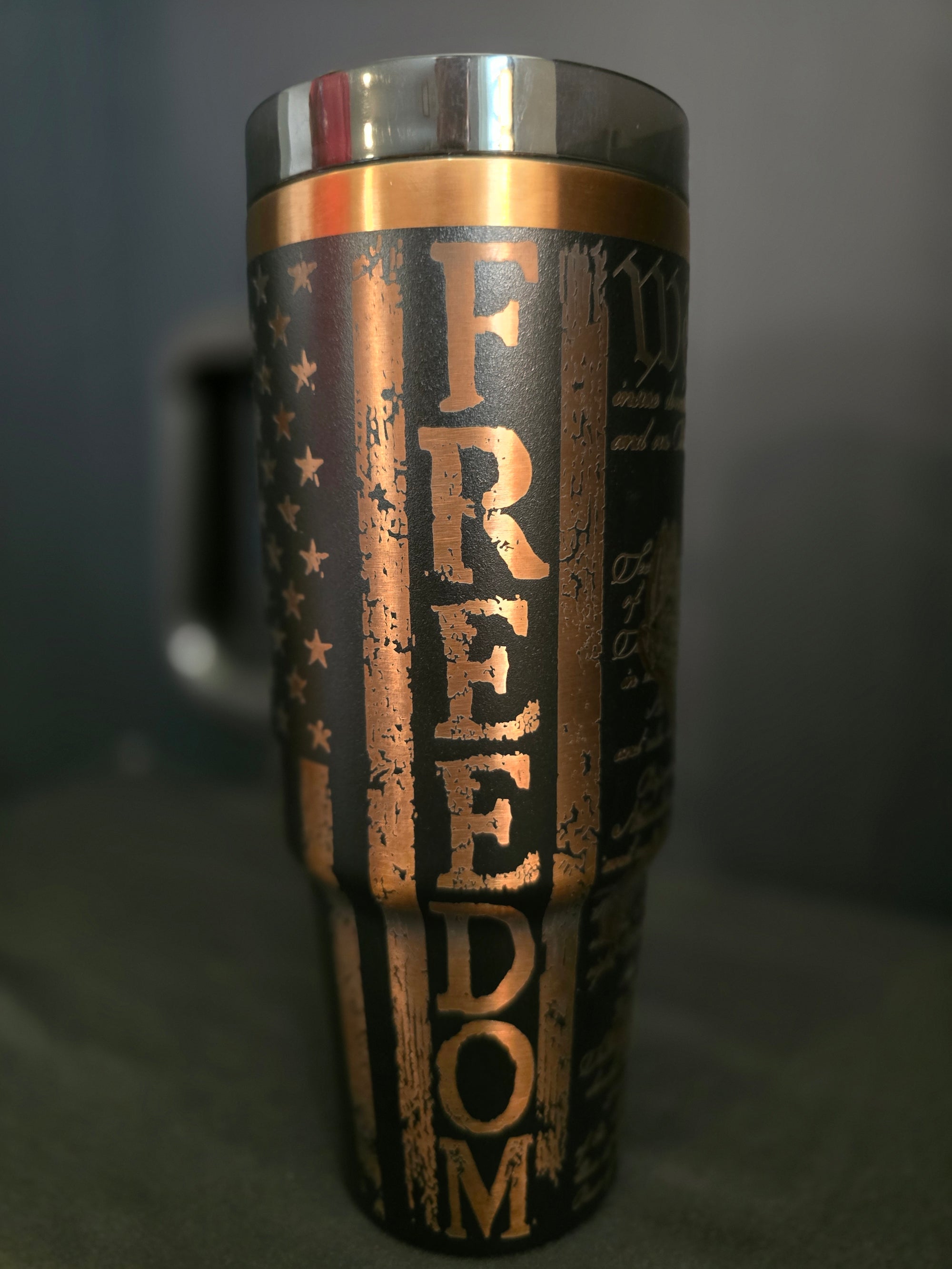 Custom "We the People" Engraved 30oz Stainless Steel Tumbler