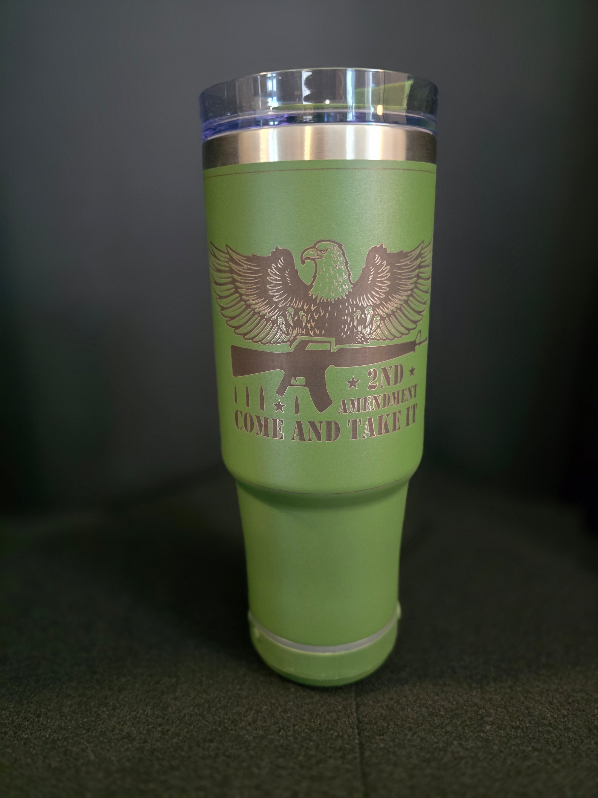 "Come and Take It" Patriotic Engraved Speaker Tumbler 30oz