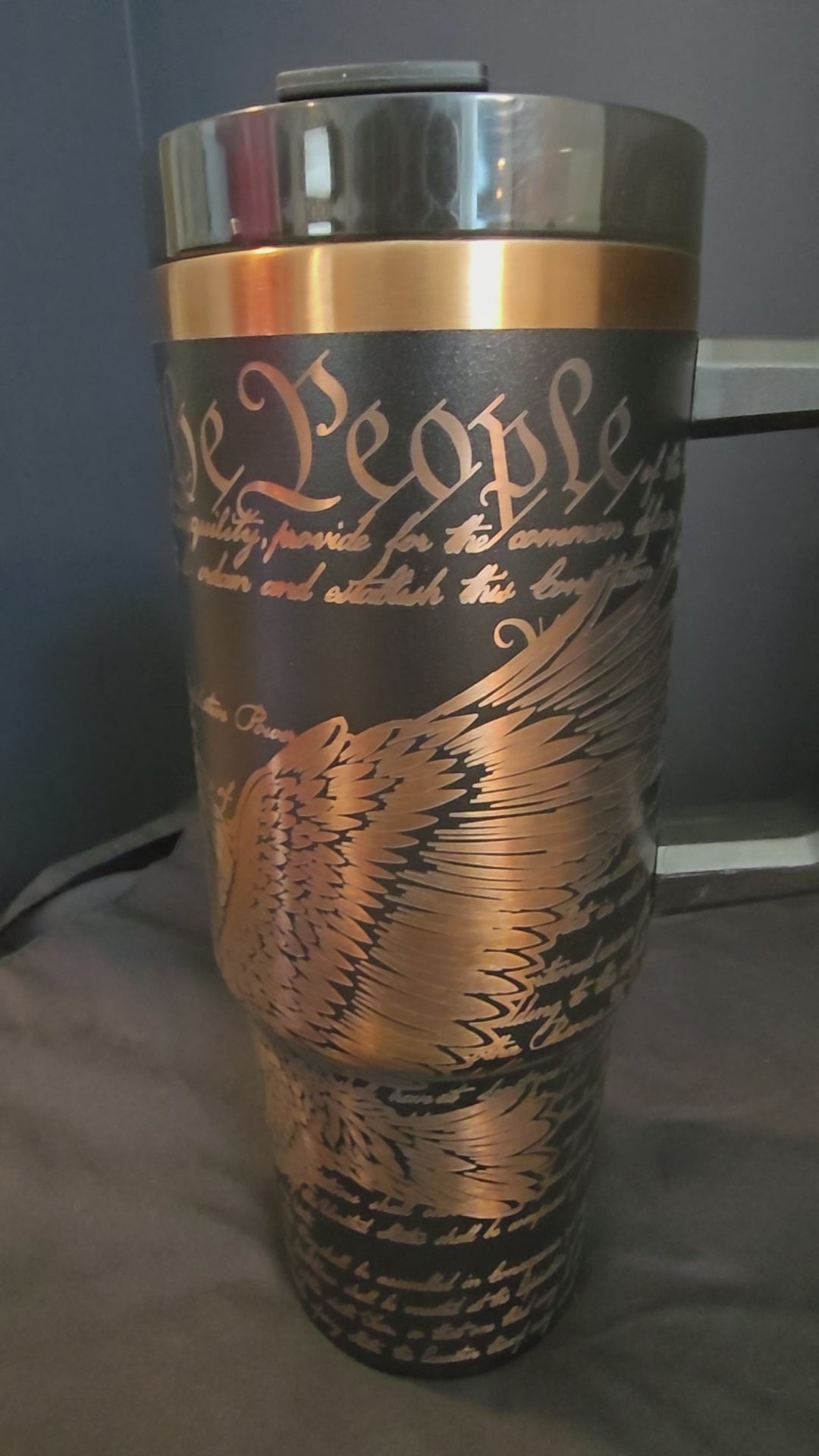 Custom "We the People" Engraved 30oz Stainless Steel Tumbler