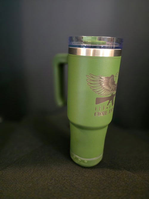 "Come and Take It" Patriotic Engraved Speaker Tumbler 30oz