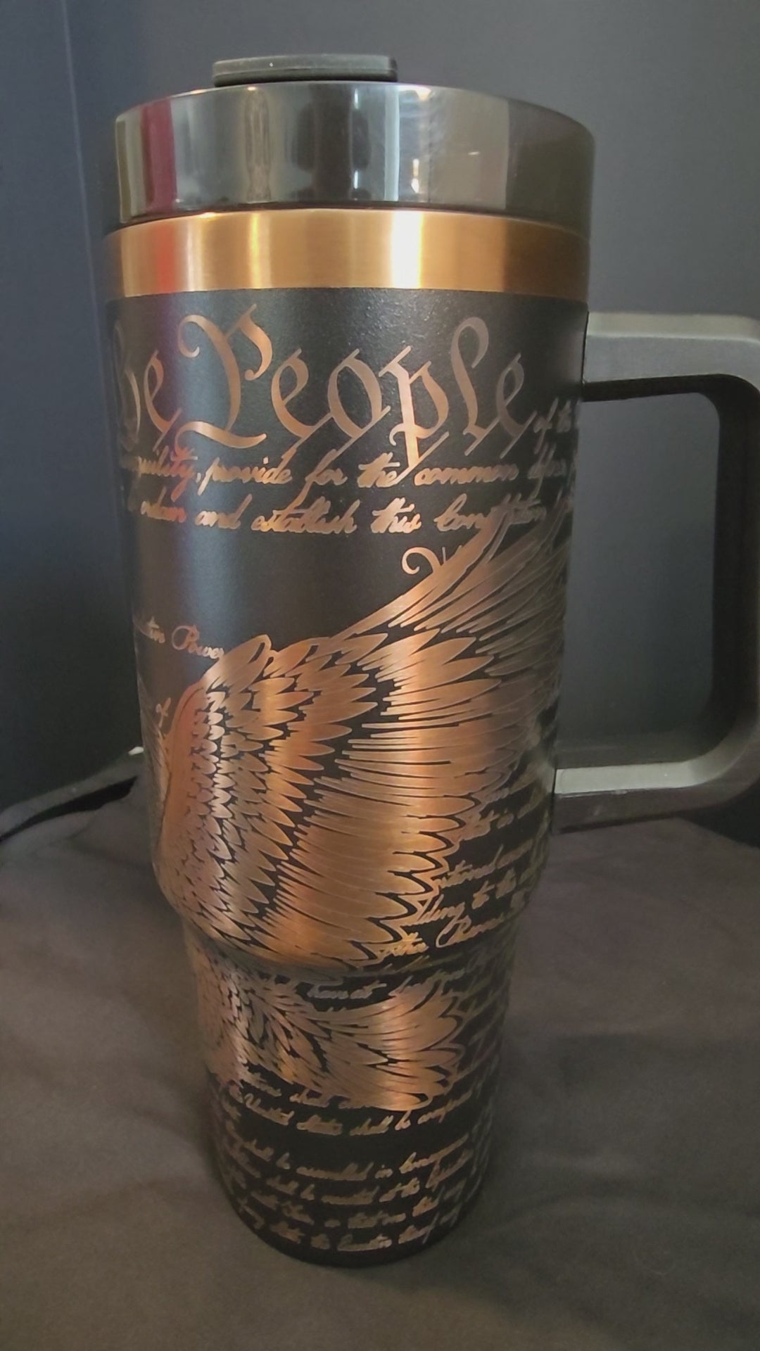Custom "We the People" Engraved 30oz Stainless Steel Tumbler